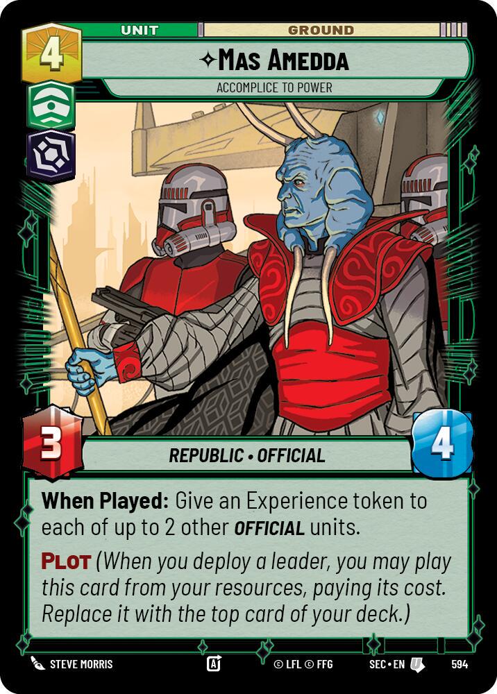 Mas Amedda - Accomplice to Power [Foil] #594
