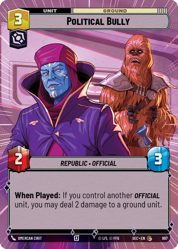 Political Bully [Hyperspace Foil] #997