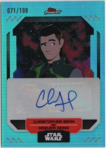 Christopher Sean as Kazuda Xiono [Aqua Refractor] #FA-CS