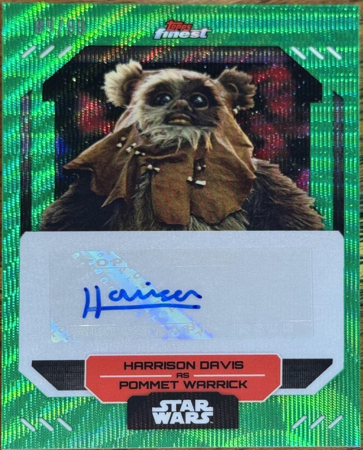 Harrison Davis as Pommet Warrick [Green Wave Refractor] #FA-HD