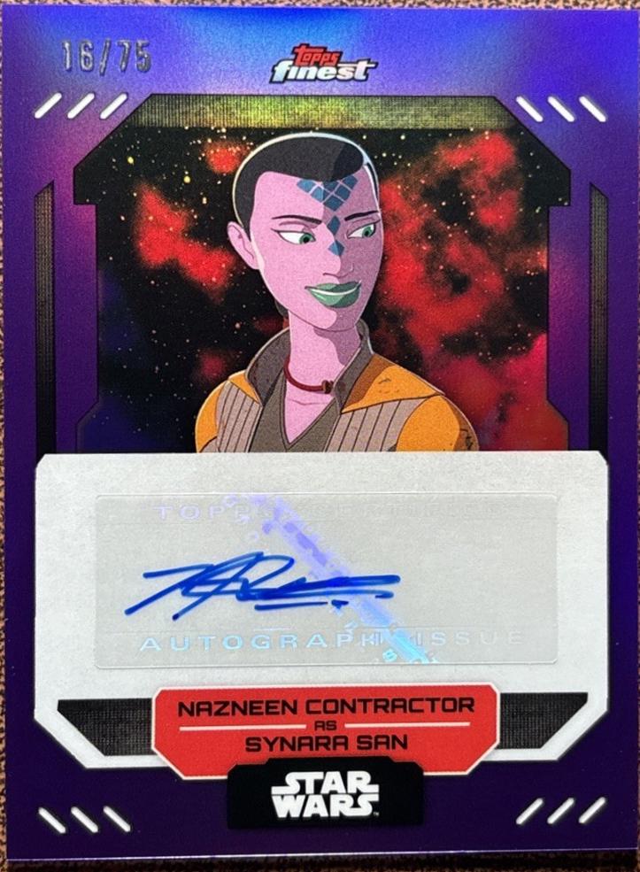 Nazneen Contractor as Synara San [Purple Refractor] #FA-NC