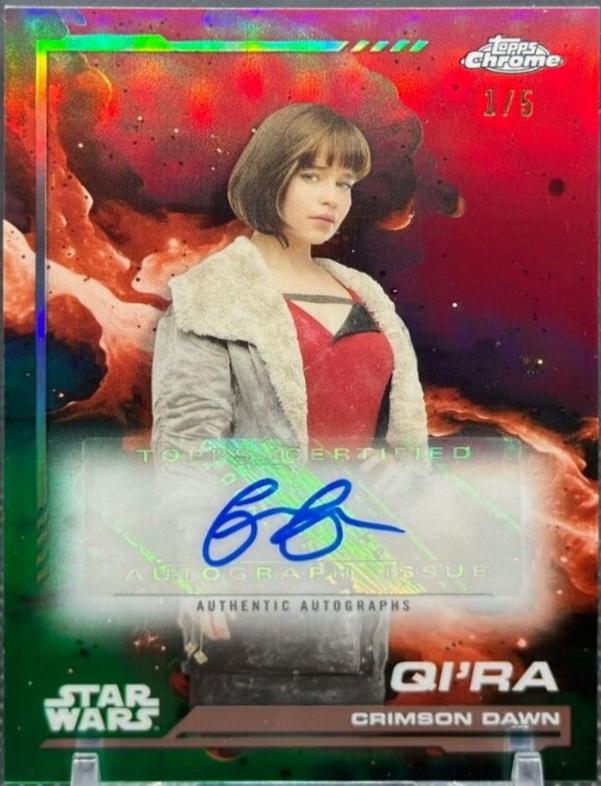 Emilia Clarke as Qi'ra [Dathomir Red Refractor] #AU-EC