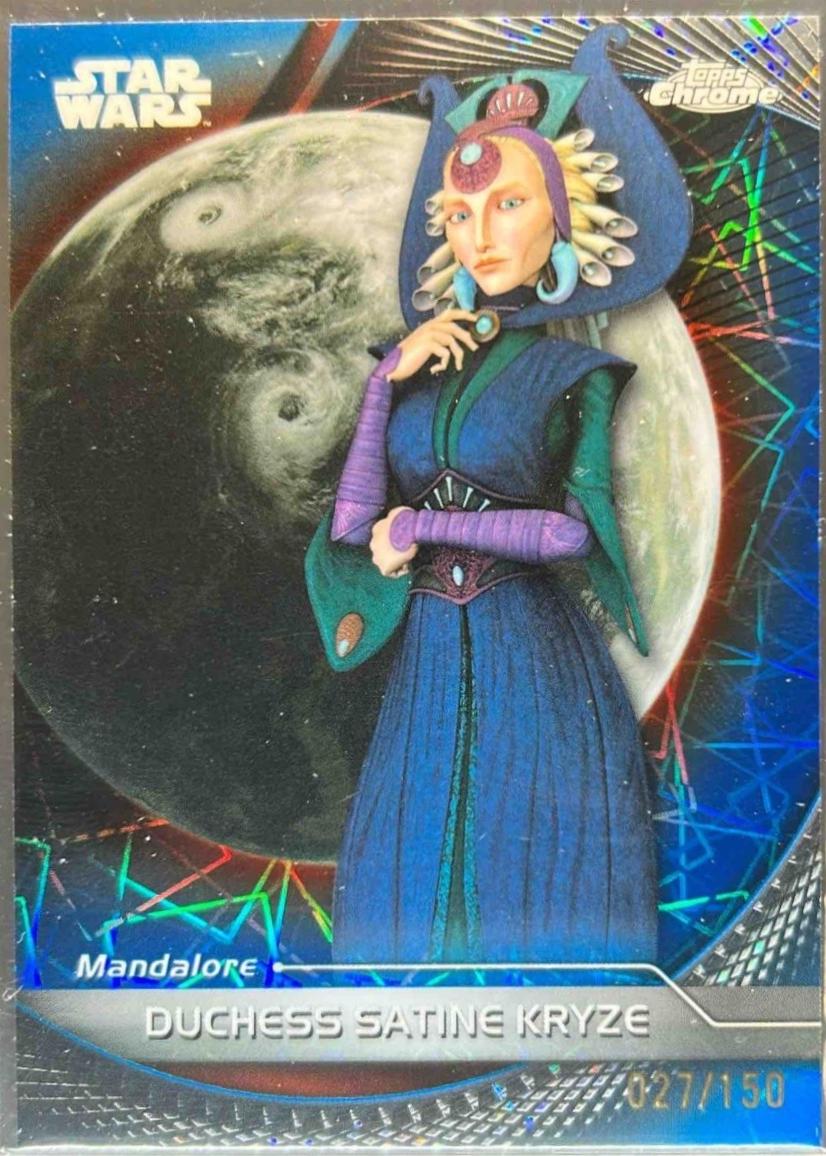 Duchess Satine Kryze [Blue Lazer Refractor] #48