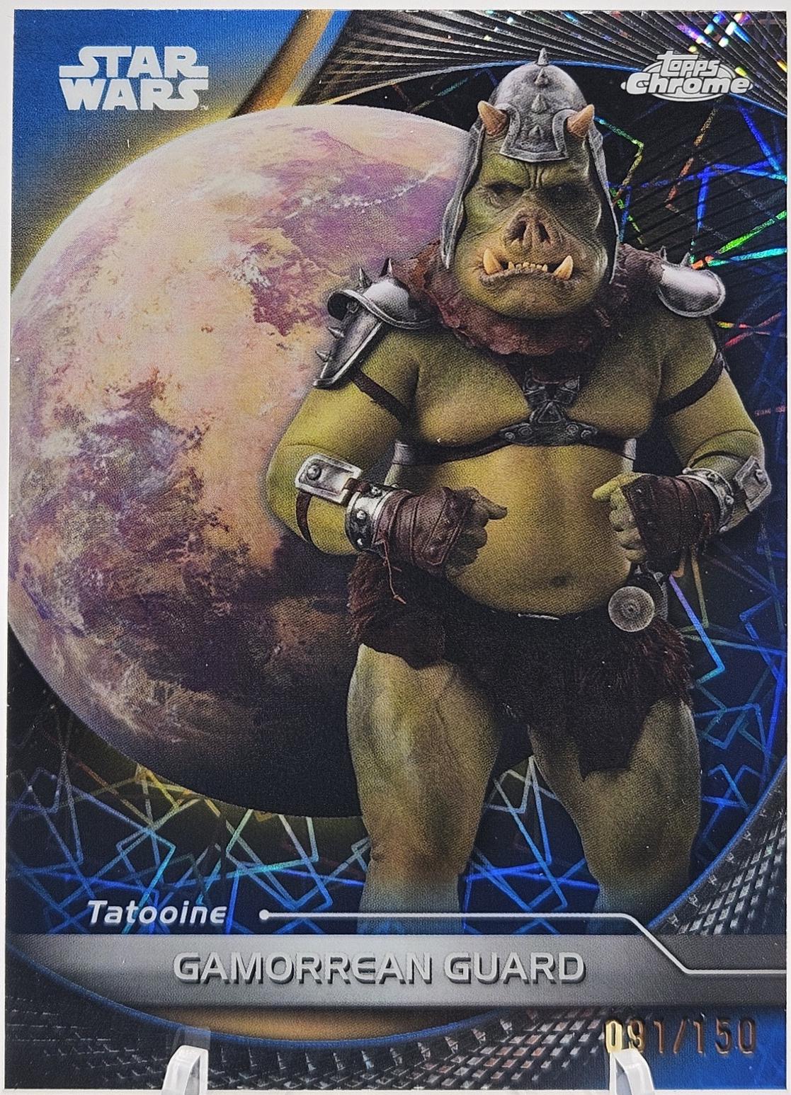 Gamorrean Guard [Blue Lazer Refractor] #73