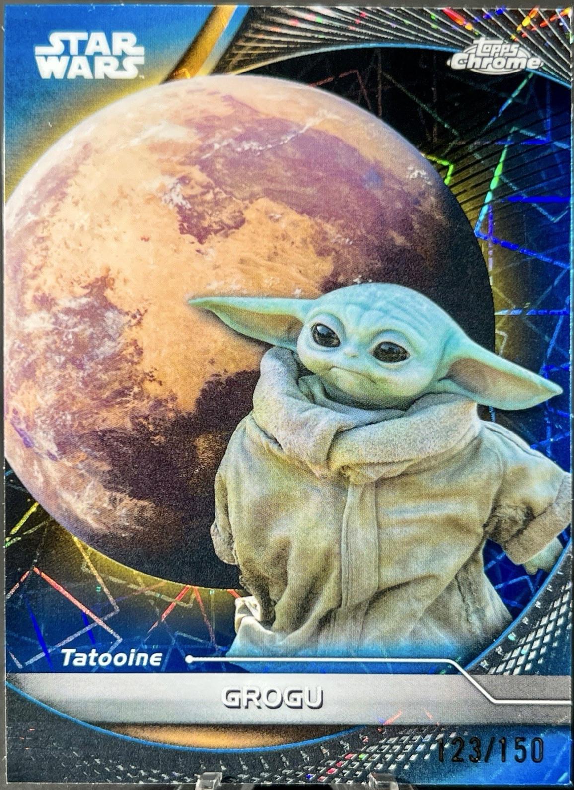 Grogu [Blue Lazer Refractor] #75