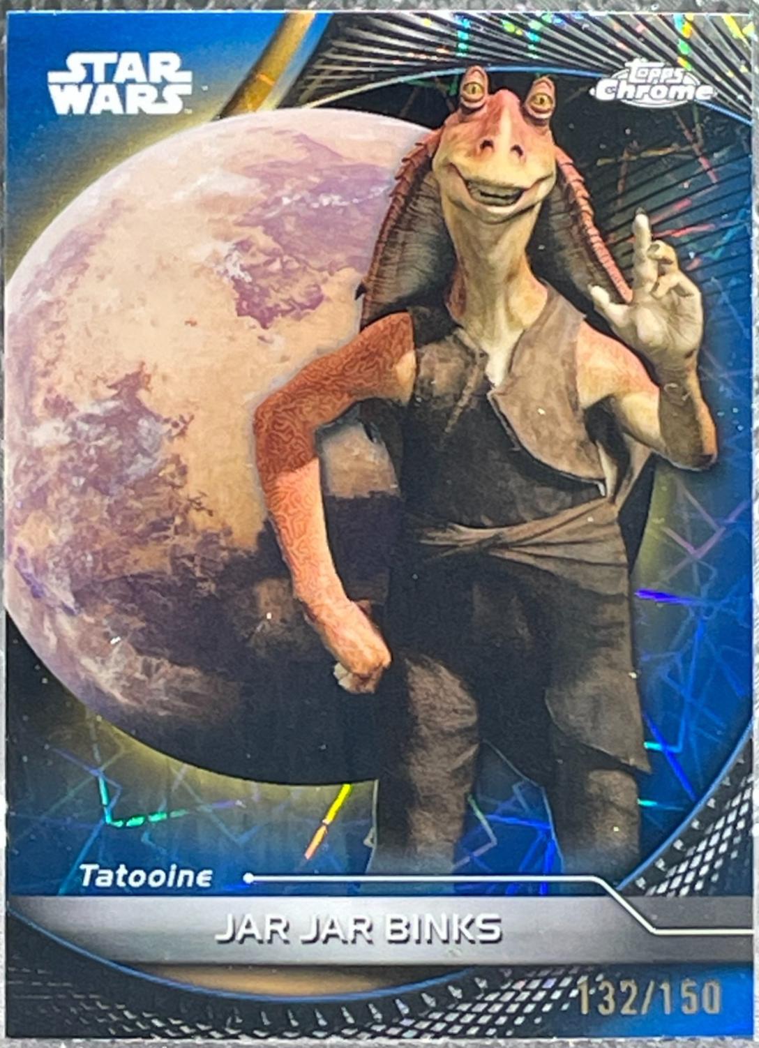 Jar Jar Binks [Blue Lazer Refractor] #77