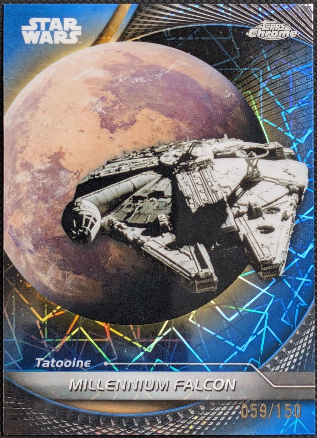 Millennium Falcon [Blue Lazer Refractor] #82