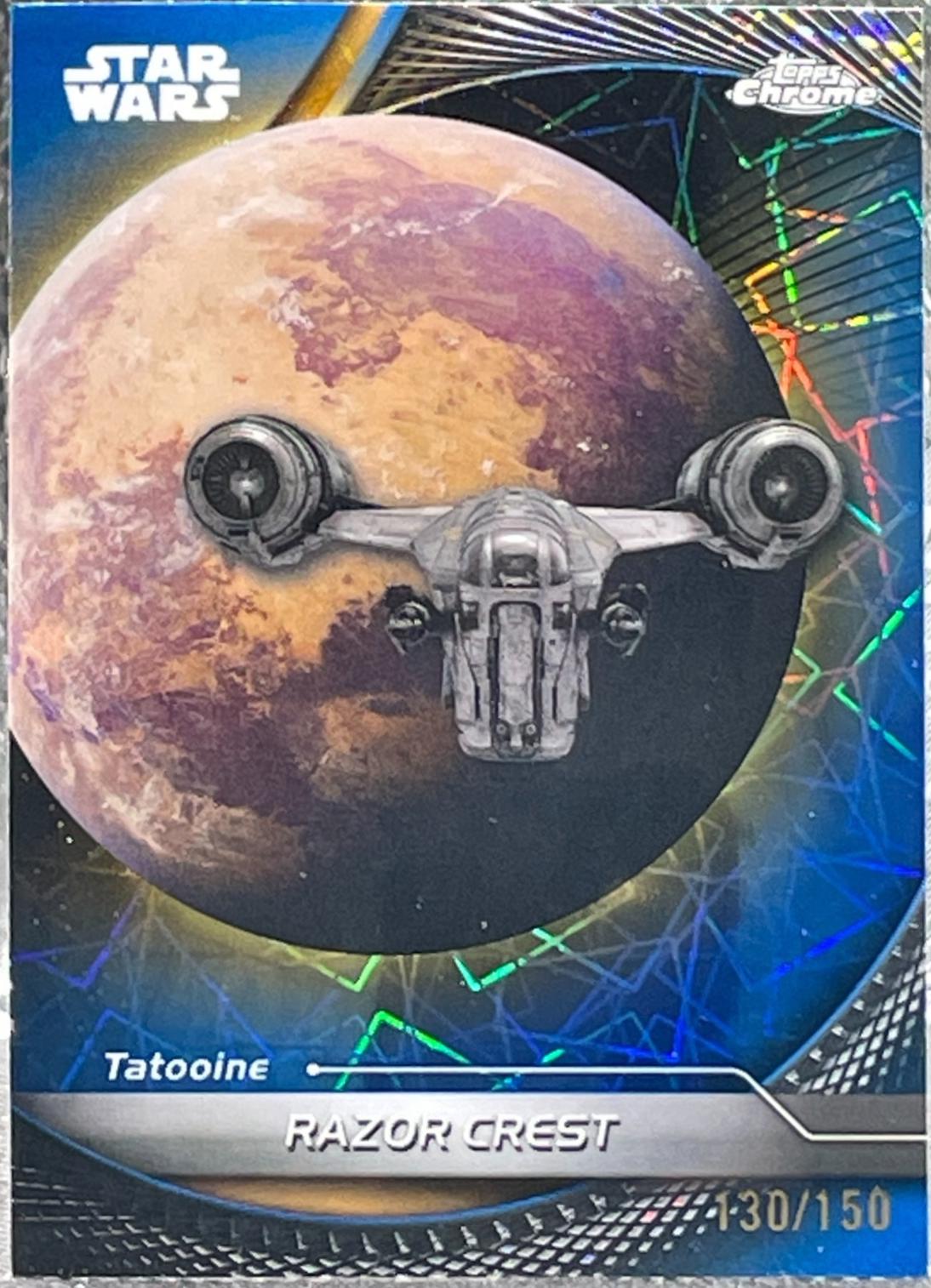Razor Crest [Blue Lazer Refractor] #92