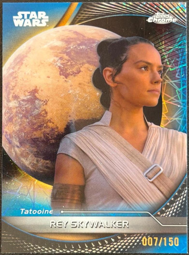 Rey Skywalker [Blue Lazer Refractor] #93