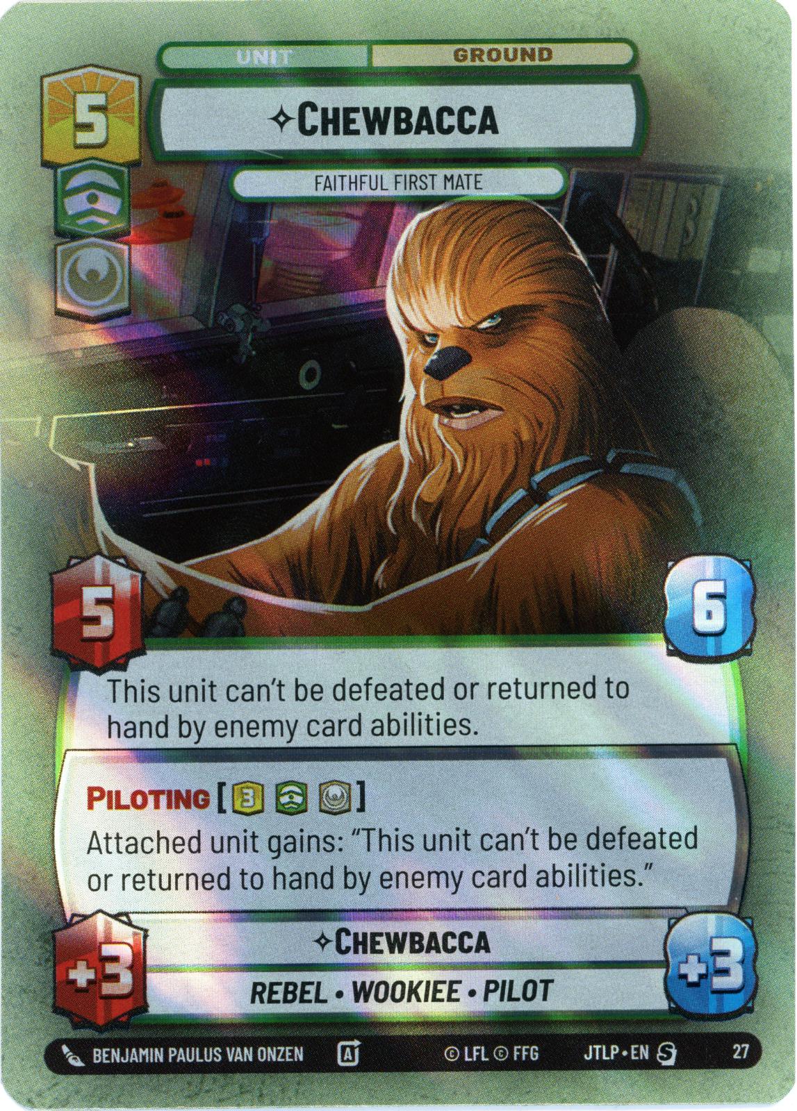 Chewbacca - Faithful First Mate [Weekly Play Promo Foil] #27
