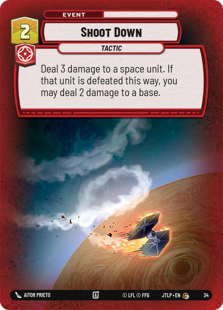 Shoot Down - Tactic [Weekly Play Promo Foil] #34