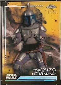 Jango Fett [Gold Refractor Aurebesh Variation] #AV-139