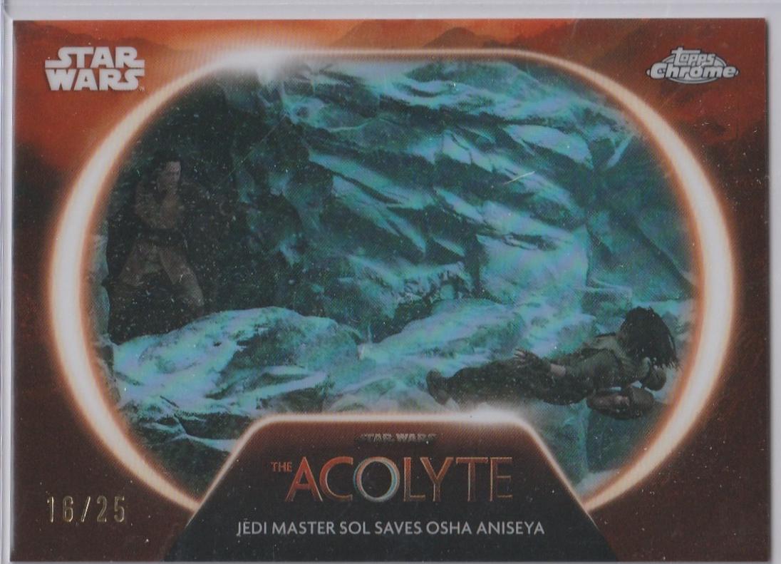 Jedi Master Sol Saves Osha Aniseya [Orange Refractor] #AC-3