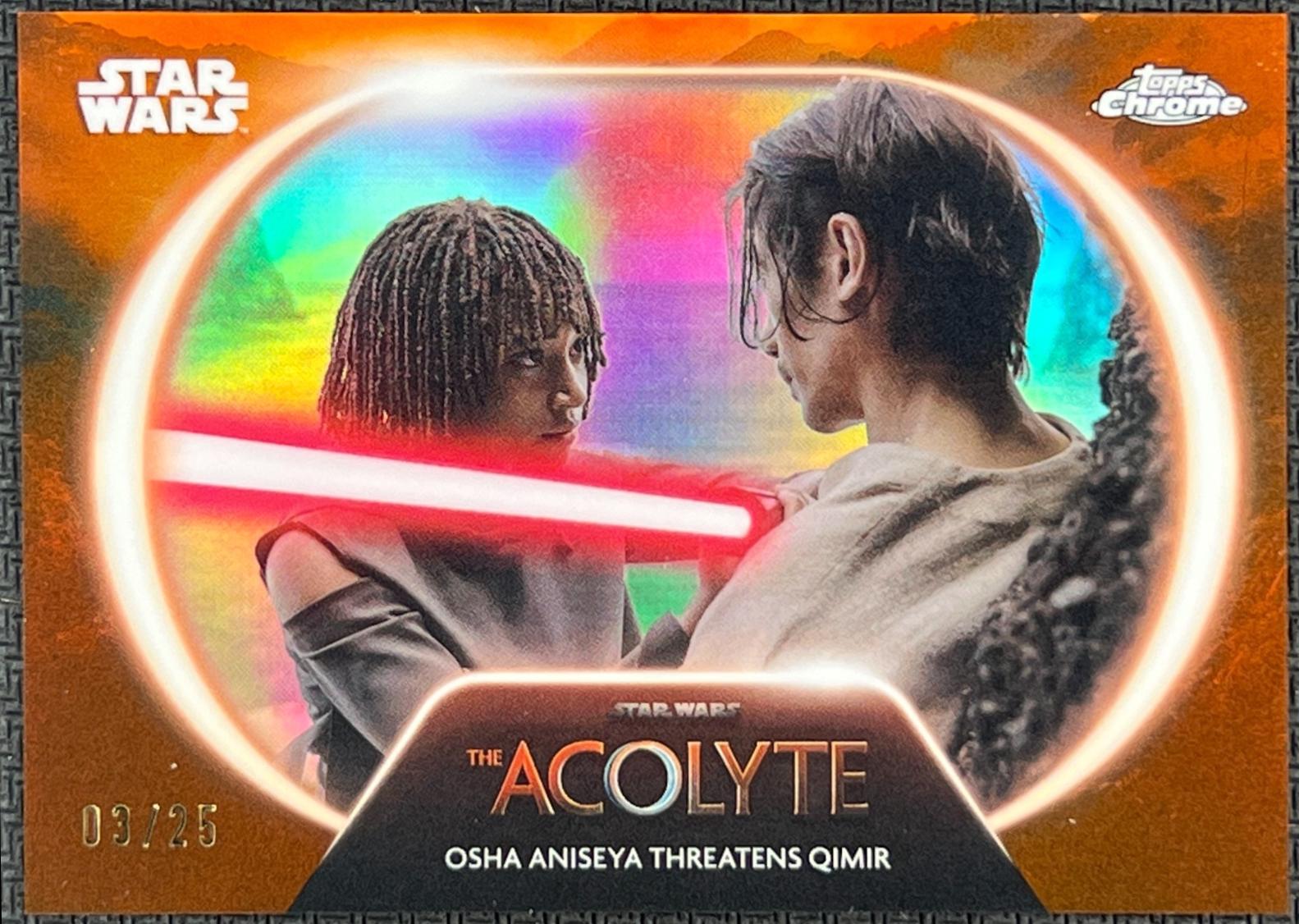 Osha Aniseya Threatens Qimir [Orange Refractor] #AC-14