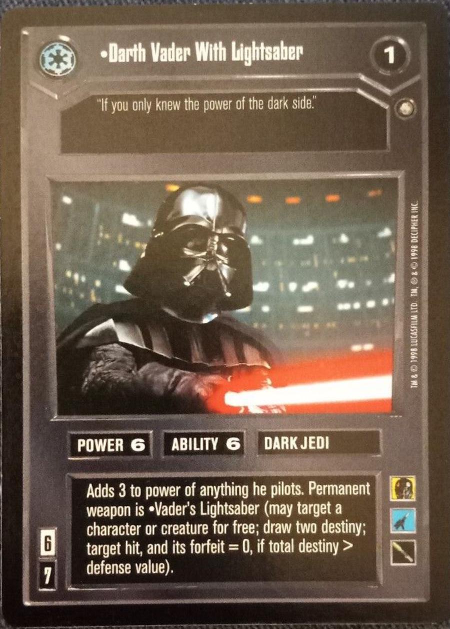 Darth Vader With Lightsaber