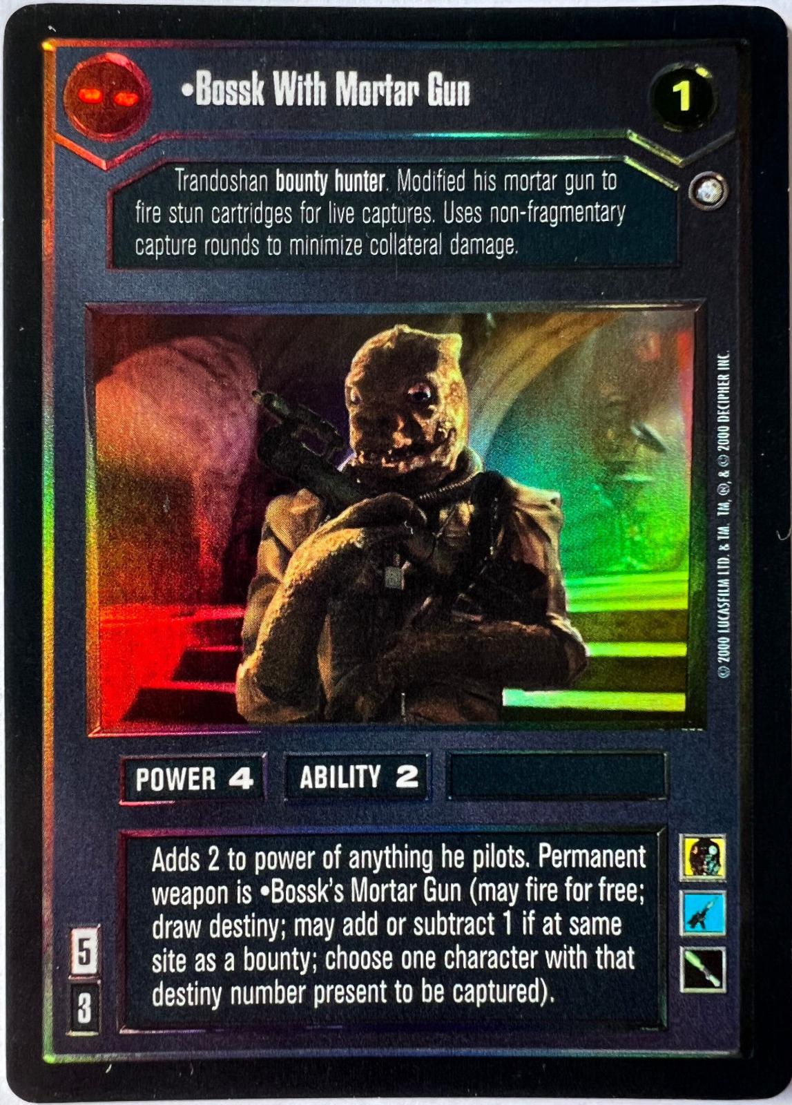 Bossk With Mortar Gun [Foil]