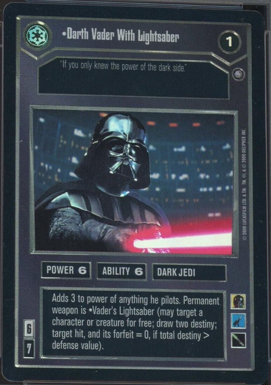 Darth Vader With Lightsaber [Foil]