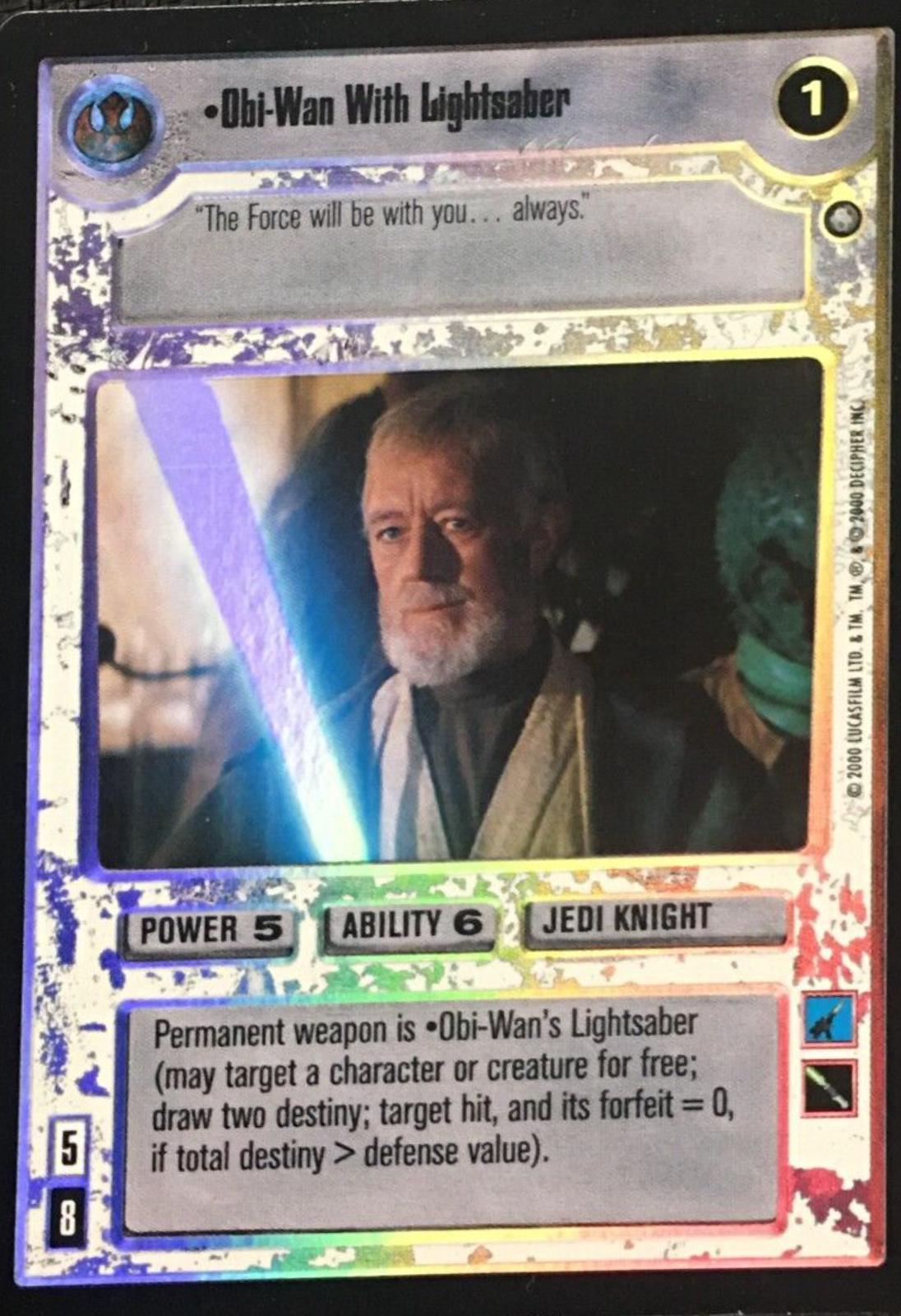 Obi-Wan With Lightsaber [Foil]