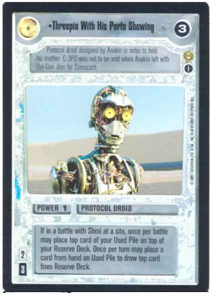 Threepio With His Parts Showing [Foil]