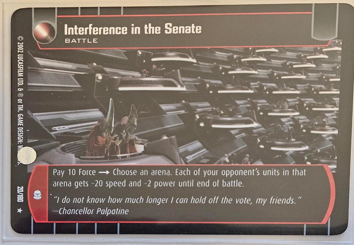 Interference in the Senate #20