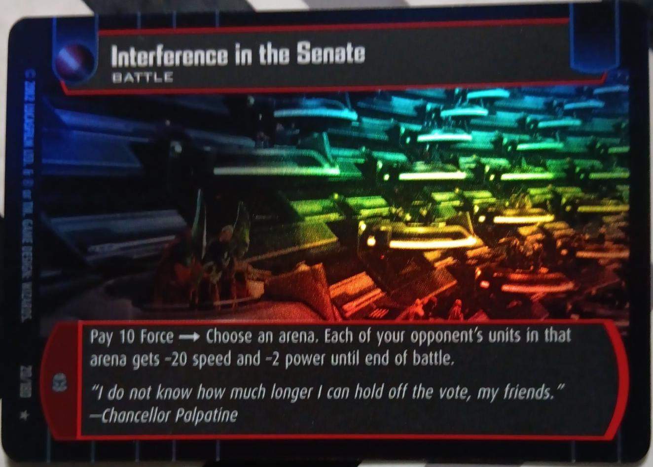 Interference in the Senate [Foil] #20