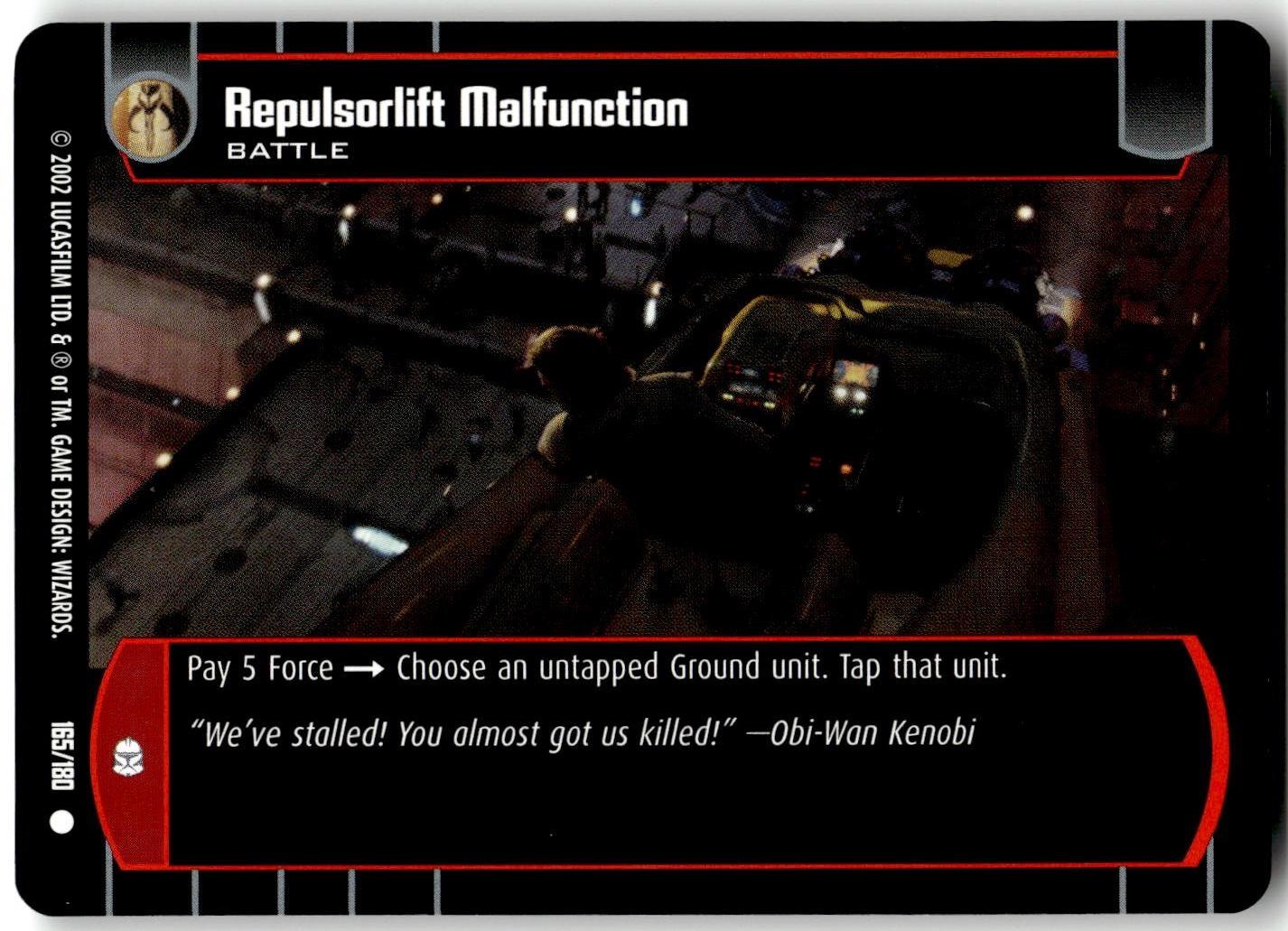 Repulsorlift Malfunction #165