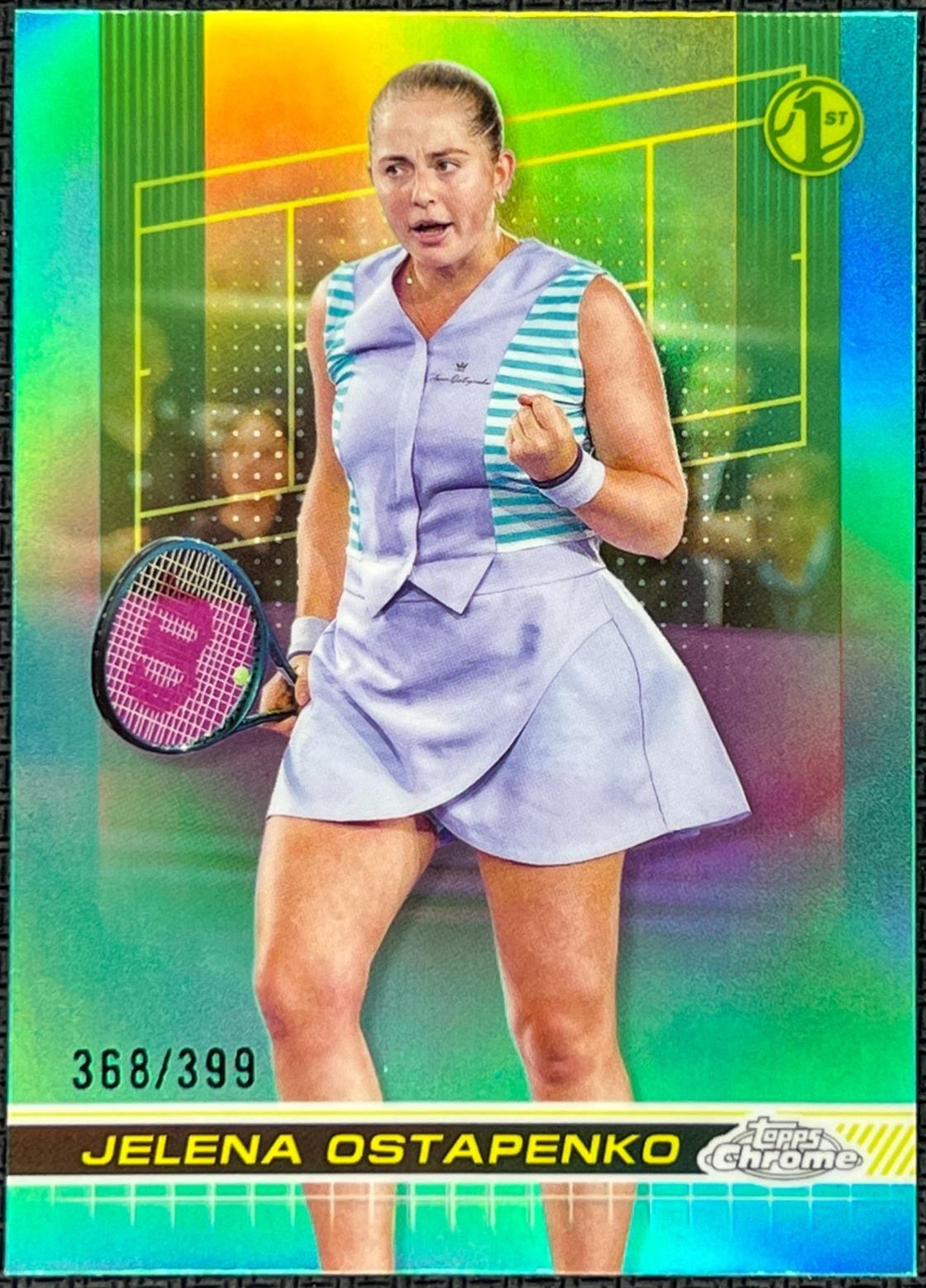 Jelena Ostapenko [Aqua Refractor] #103