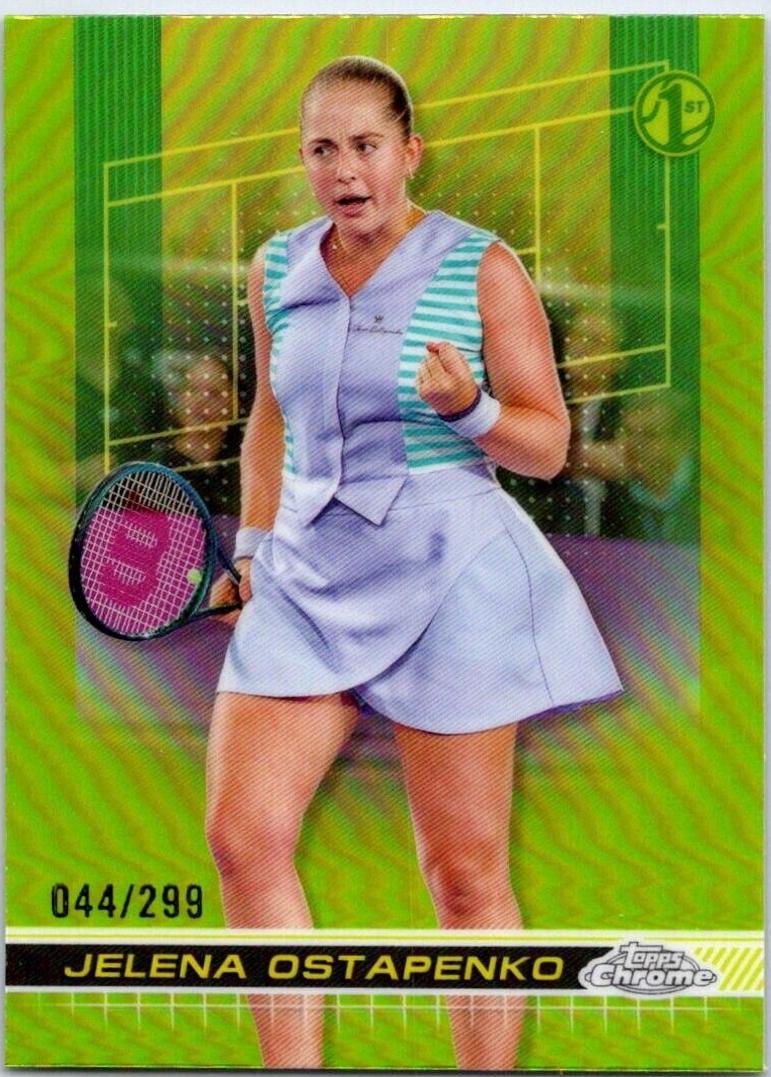 Jelena Ostapenko [Lime Green Refractor] #103