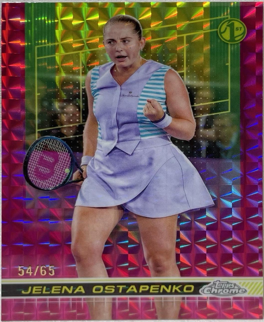 Jelena Ostapenko [Pink Geometric Refractor] #103
