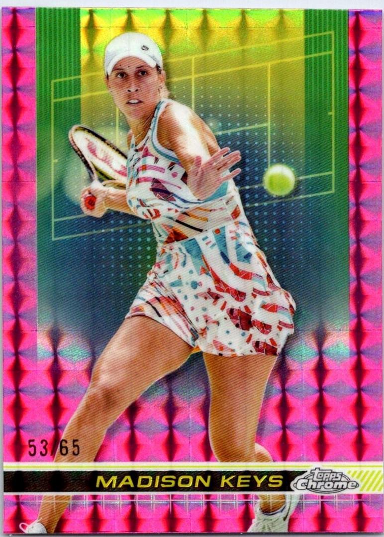 Madison Keys [Pink Geometric Refractor] #95
