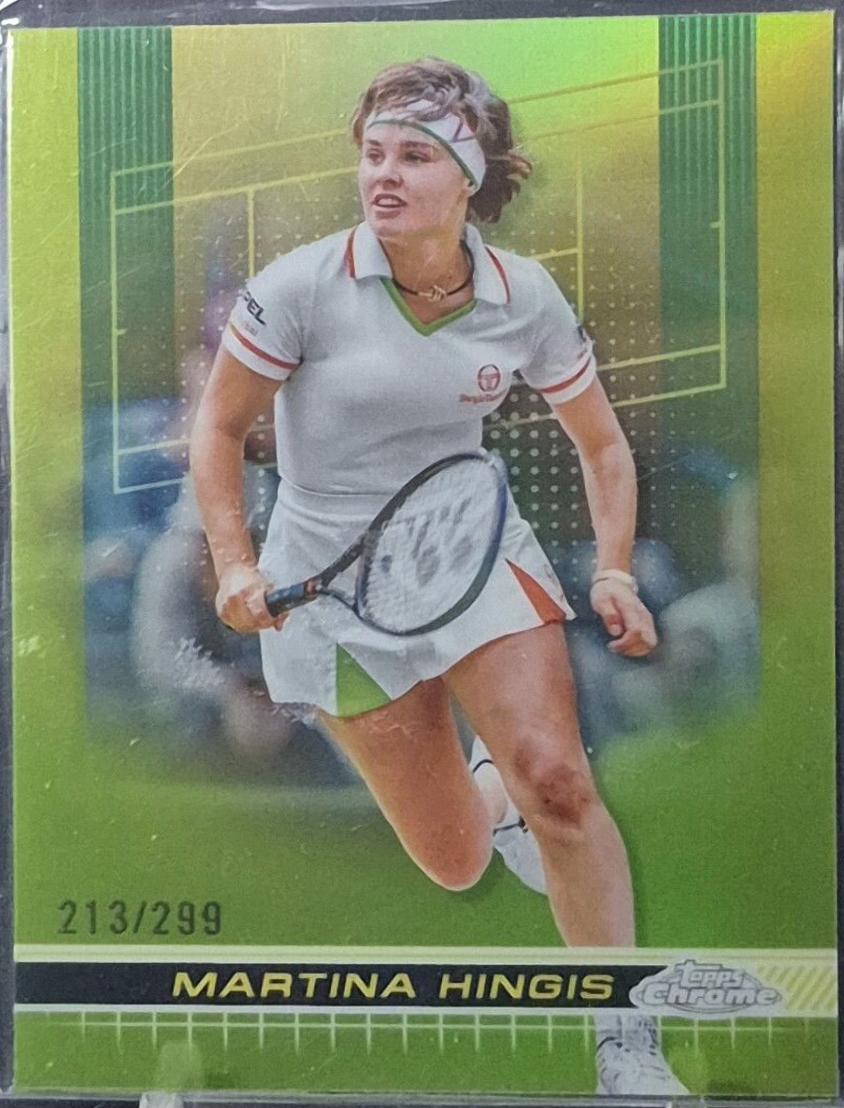 Martina Hingis [Lime Green Refractor] #152