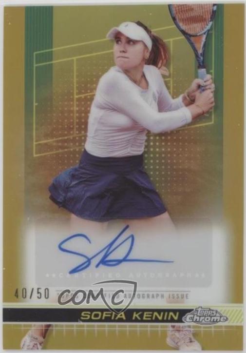 Sofia Kenin [Gold Refractor] #TCA-SKN