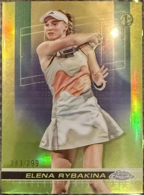 Elena Rybakina [Lime Green Refractor] #4