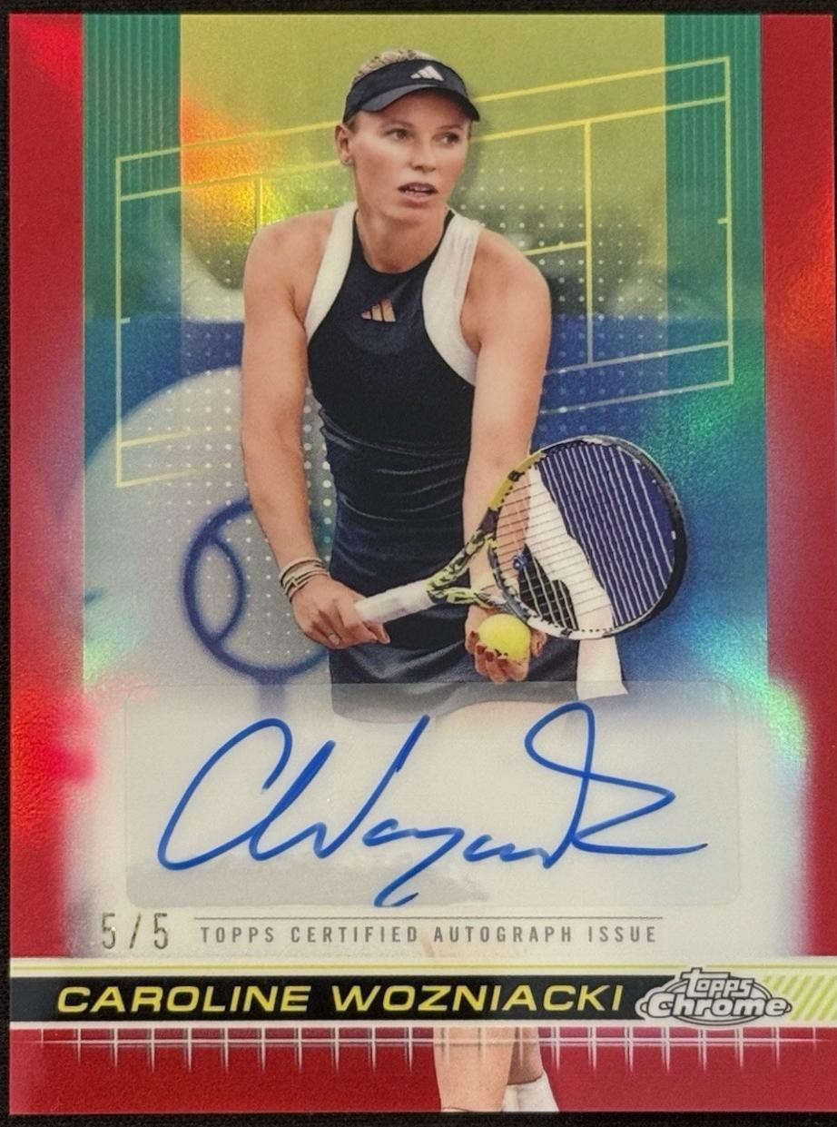 Caroline Wozniacki [Red Refractor] #TCA-CWI