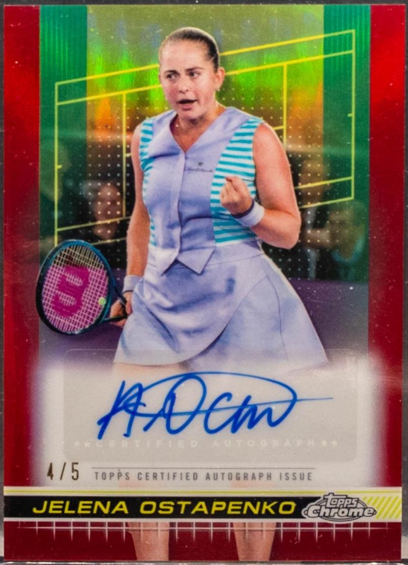 Jelena Ostapenko [Red Refractor] #TCA-JOO