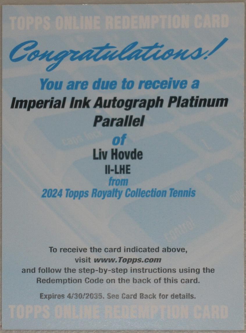 Liv Hovde [Platinum] #II-LHE