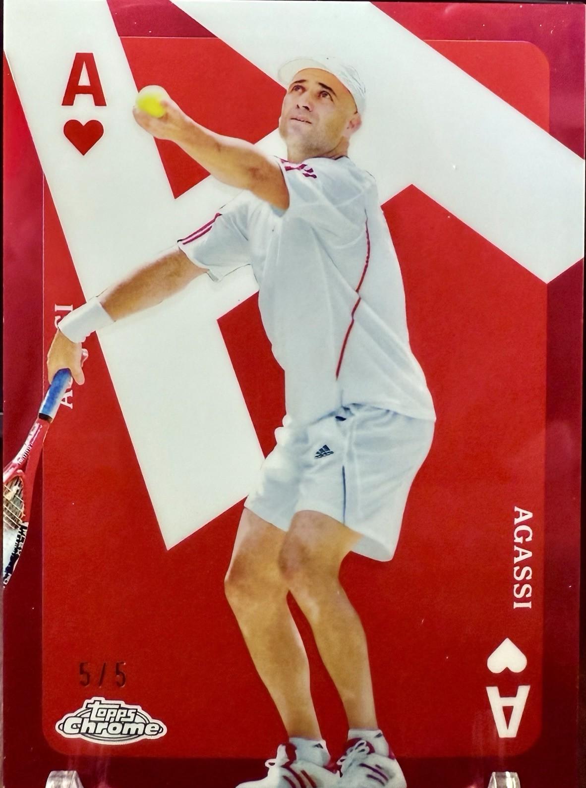 Andre Agassi [Red Refractor] #CAS-AA