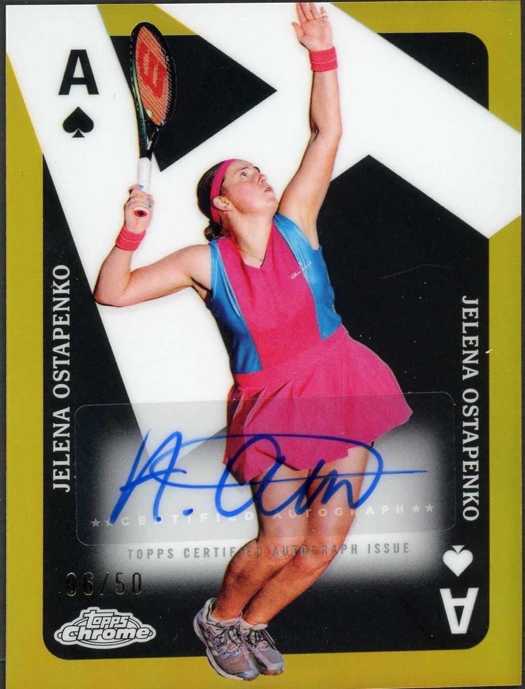 Jelena Ostapenko [Gold Refractor] #CAA-JO