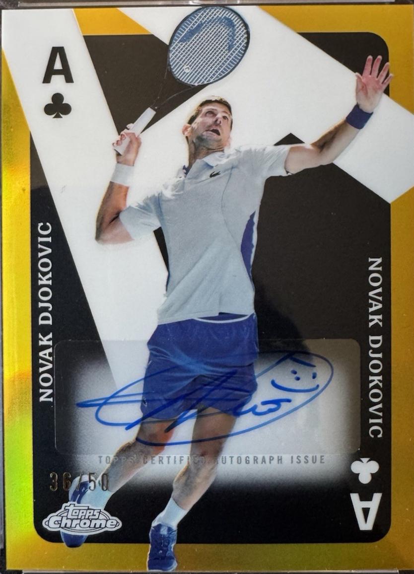 Novak Djokovic [Gold Refractor] #CAA-ND