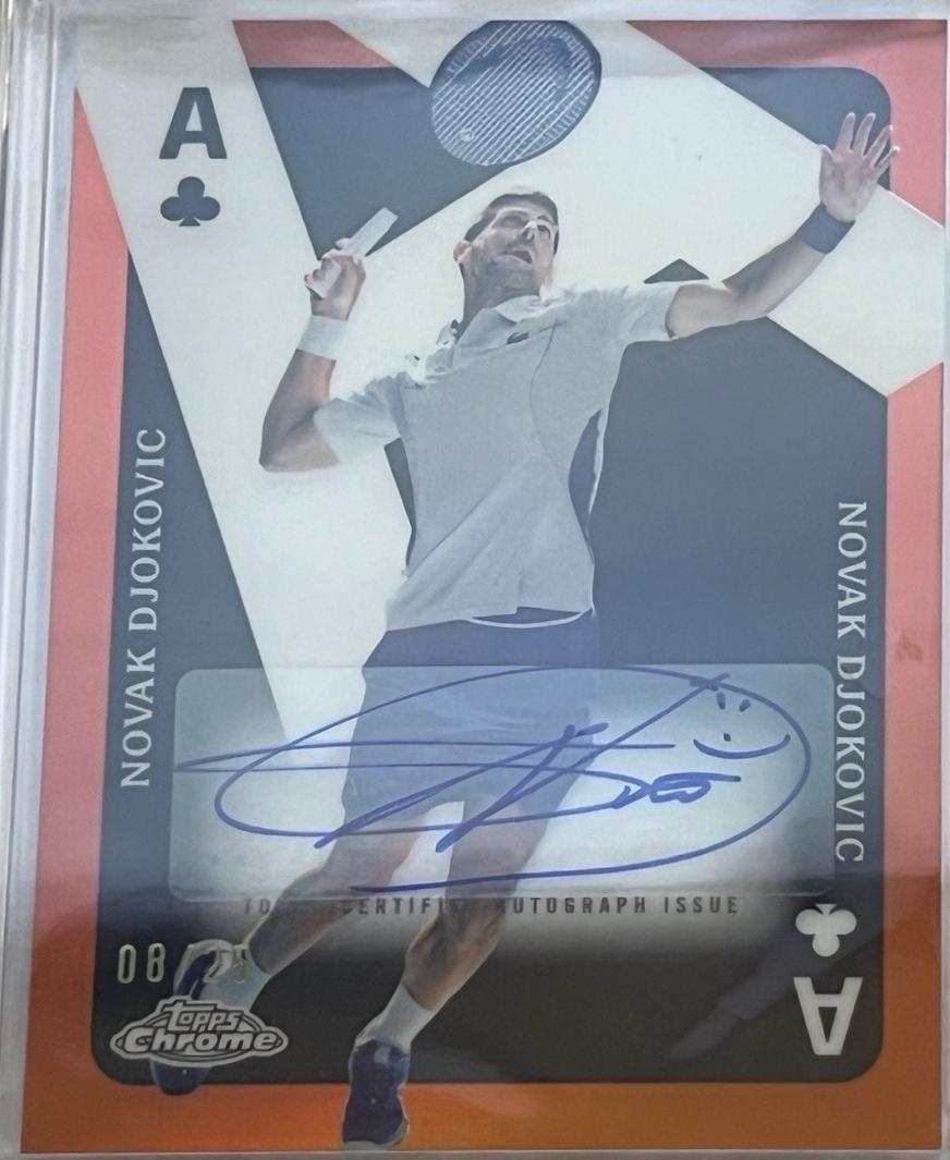 Novak Djokovic [Orange Refractor] #CAA-ND