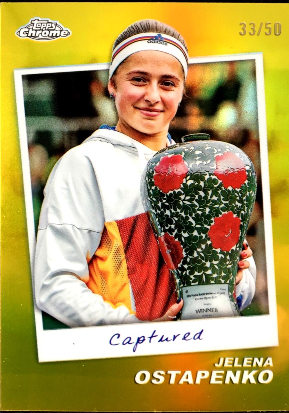 Jelena Ostapenko [Gold Refractor] #CTD-JO