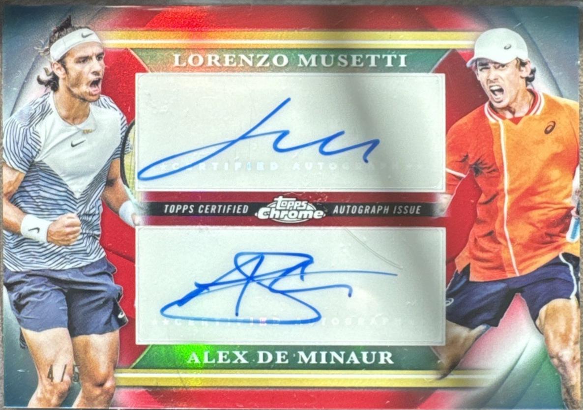 Alex de Minaur / Lorenzo Musetti [Red Refractor] #CDA-MD