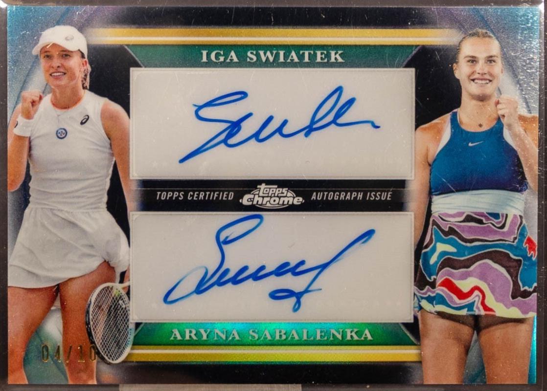 Iga Swiatek / Aryna Sabalenka [Black Refractor] #CDA-SS