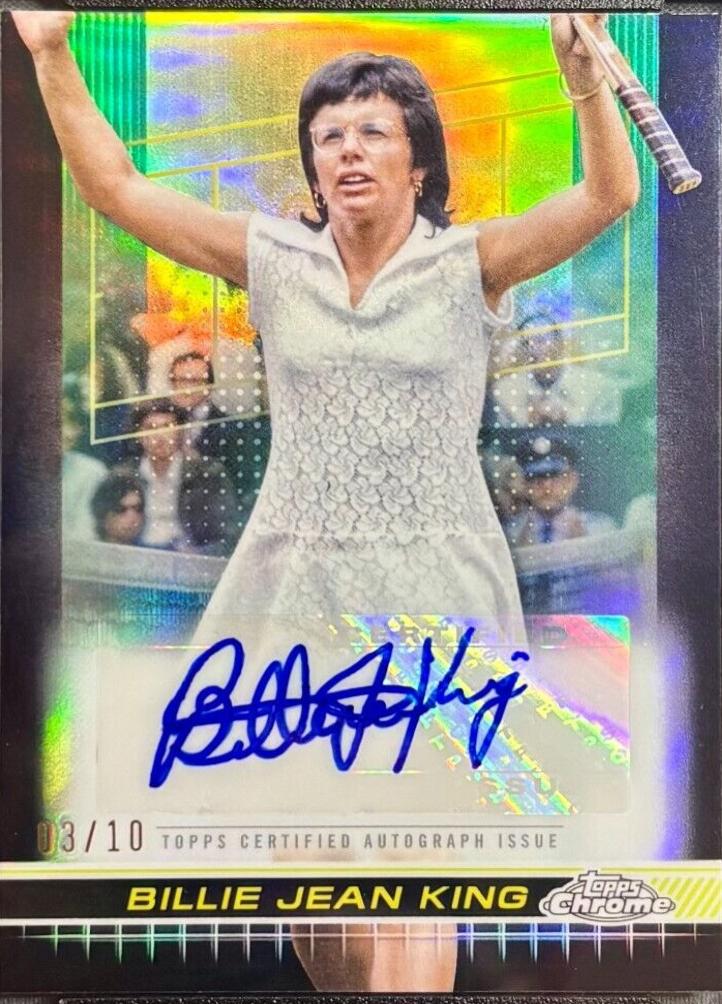 Billie Jean King [Black Refractor] #AIV-BJK