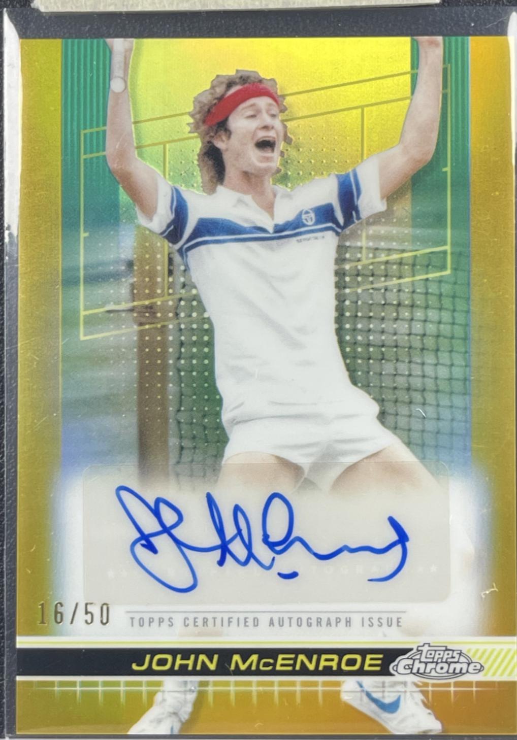 John McEnroe [Gold Refractor] #AIV-JMC