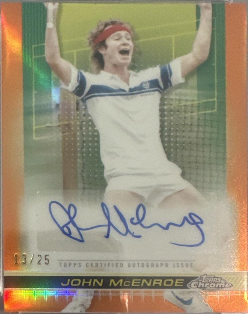 John McEnroe [Orange Refractor] #AIV-JMC