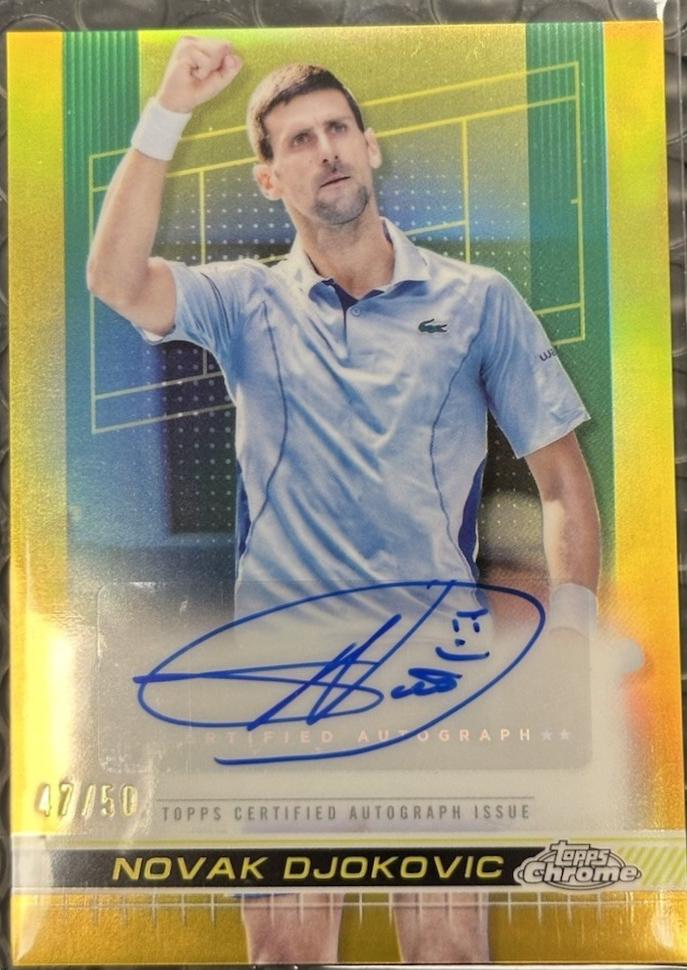 Novak Djokovic [Gold Refractor] #AIV-NDC