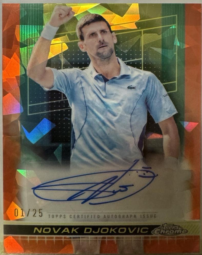 Novak Djokovic [Orange Refractor] #AIV-NDC