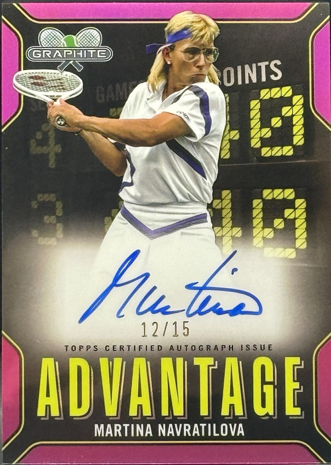 Martina Navratilova [Pink Refractor] #AA-MN