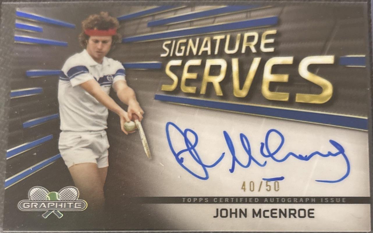 John McEnroe [Blue Refractor] #SS-JM